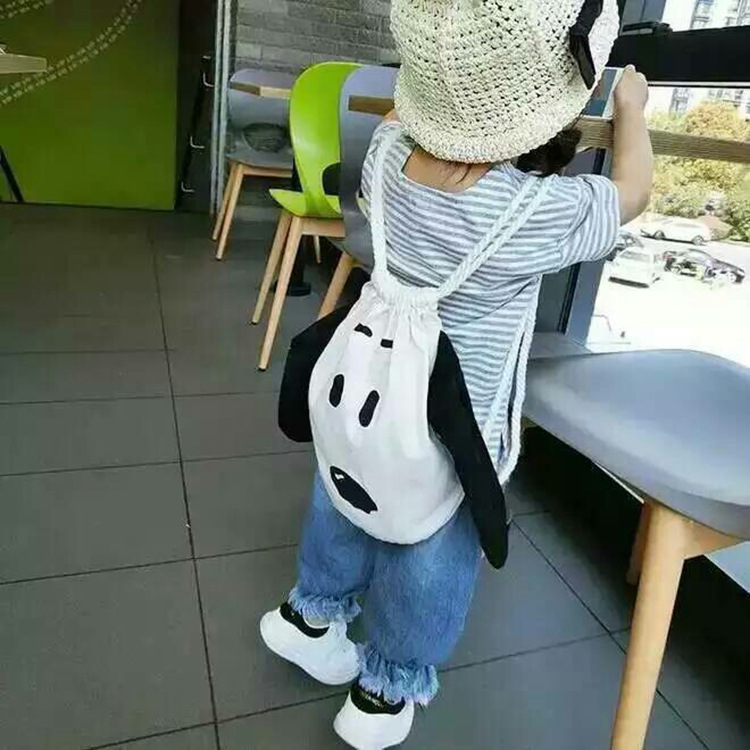 2019新款动物狗狗幼儿园可爱卡通儿童白色书包帆布双肩背书包包邮|ruв категории игрушка/коляска/головоломка/блоки/модель, детей пакет/рюкзак/камера, сумка - от Buy2taobao.com для оказания профессиональной услуги покупки агента Taobao