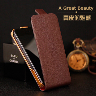  真皮 iphone5手机壳 苹果5代保护壳 手机套外壳 头层牛皮套 新款