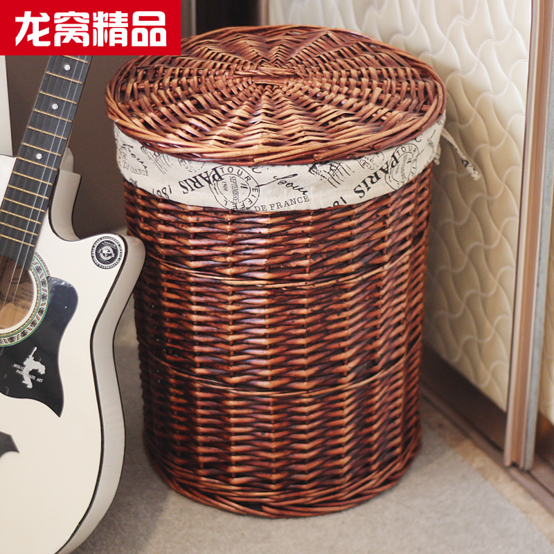 藤编收纳筐有盖脏衣篮脏衣篓龙窝收纳箱收纳桶脏衣服收纳筐大号|ruв категории получать отделка, семьи, хранения приборов, получать баррель, грязная одежда ведро - от Buy2taobao.com для оказания профессиональной услуги покупки агента Taobao