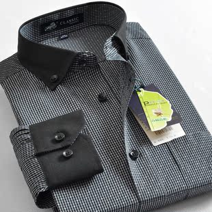 男夏装中老年男士雅戈尔长袖衬衫DP免烫商务