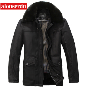  热销中老年人男装外套男士棉衣加厚男冬装中长款爸爸棉袄保暖棉服