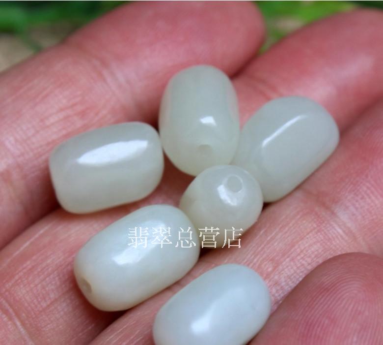 新疆和田玉白玉籽料桶珠路路通DIY腰珠手鏈項鏈搭配配飾飾品在類目 珠寶/鑽石/翡翠/黃金, 和田玉, 其他中 - 來自Buy2taobao.com提供專業的淘寶代購服務