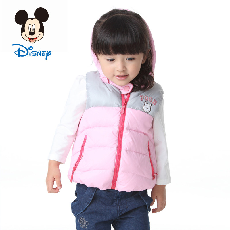 迪士尼<em>童装男童</em>女童新款婴儿羽绒背心宝宝<em>秋冬</em>