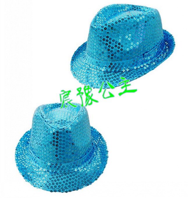 Special Offer show prop Clown Hat Cowboy Colorful Jazz hat blue Topper fashion Sequins Hatin the Play mode/Anime/Periphery/cos/Board games , Meet/Magic Supplies , Gathering tools/Decoration , Decorative party hat category - from Buy2taobao.com to provide professional Taobao agent buy service