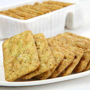  办公小点心！无防腐剂 台湾原装日香海苔饼90g 咸口饼干 香酥脆