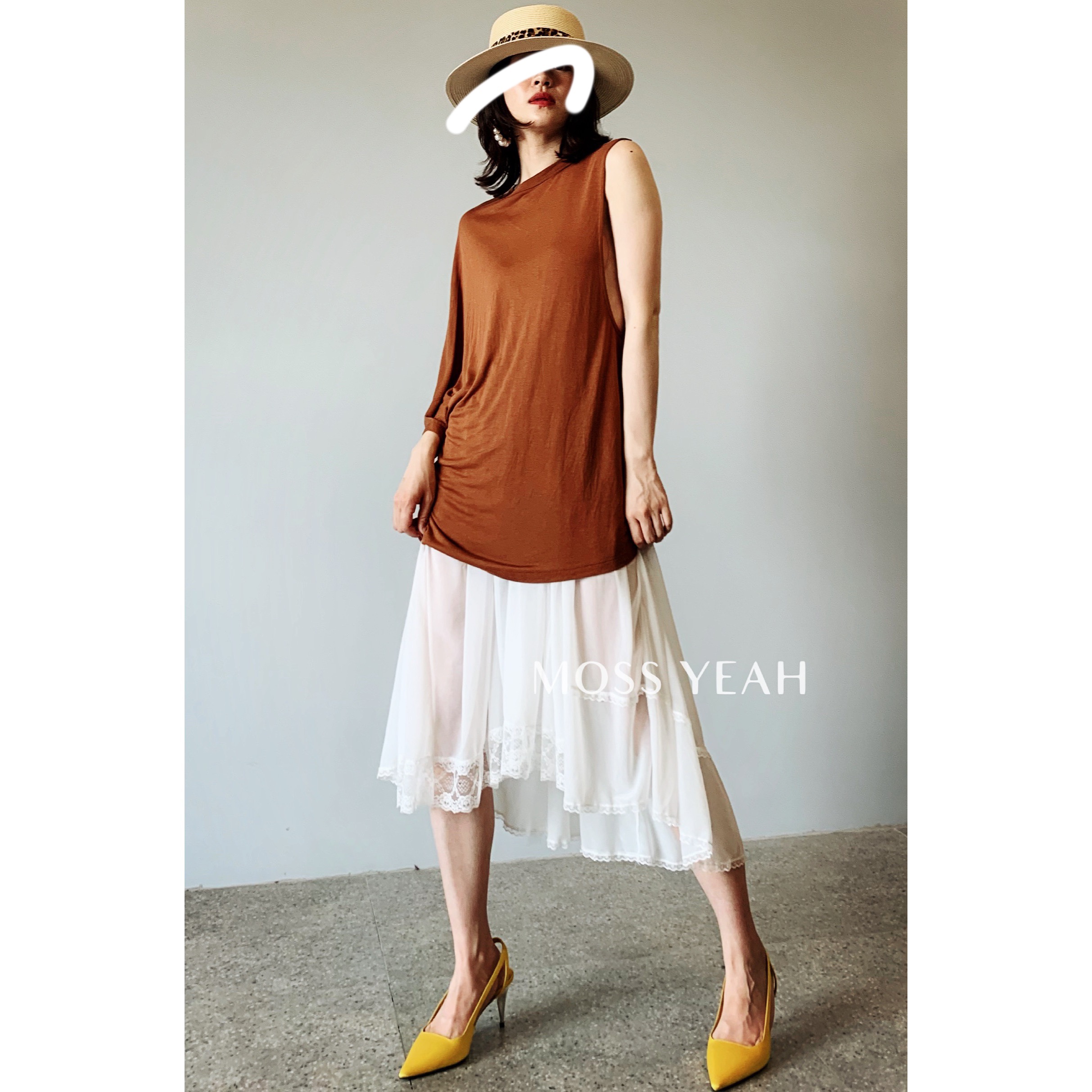 Moss烨 2019夏季新款时髦女人味雪纺纱蕾丝半裙白色在类目 女装/女士精品, 半身裙中 - 来自Buy2taobao.com提供专业的淘宝代购服务