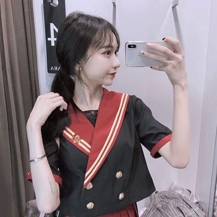【贰333】原创 玫瑰杀手 二本名古屋襟玫瑰刺绣JK制服校服|msdalam kategori Butik wanita / wanita, menetapkan/pakaian seragam pelajar/seragam kerja, pakaian seragam pelajar - dari Buy2taobao.com untuk memberikan perkhidmatan ejen Taobao profesional membeli