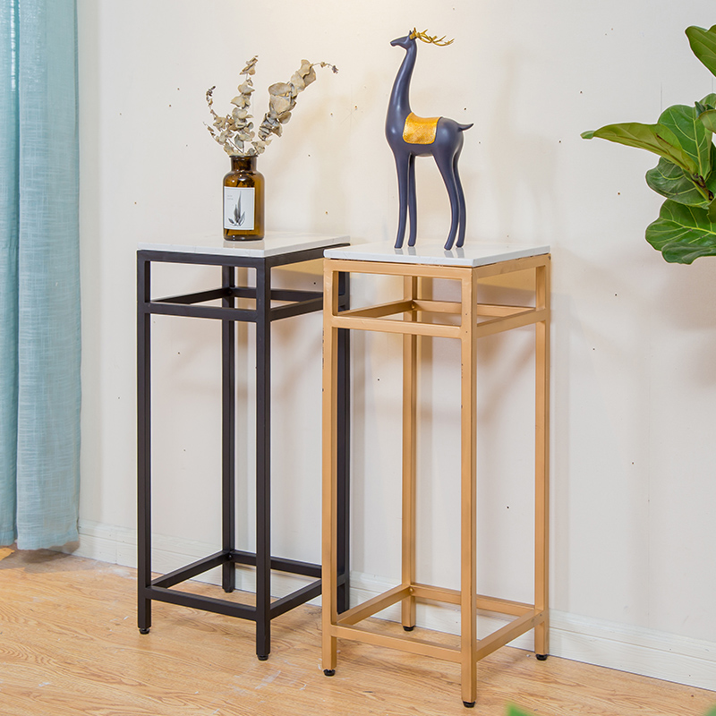 北歐金色鐵藝大理石邊幾小角幾客廳角落擺件架花架瓷器架置物架子在類目 住宅傢俱, 幾類, 角幾/邊幾中 - 來自Buy2taobao.com提供專業的淘寶代購服務