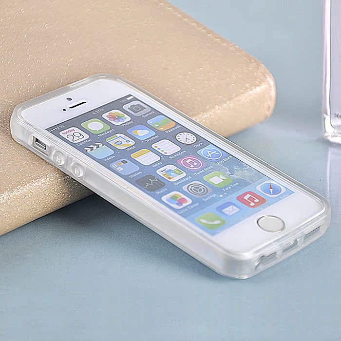 最新款 苹果5/4s手机壳边框透明iphone4/5s手机套外壳硅胶保护套