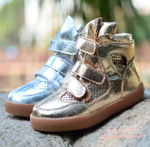  春款童鞋韩版亮皮男童皮鞋女童单鞋儿童靴子短靴高级PU皮特价