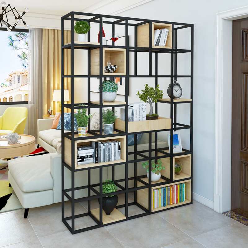 Iron art to ground squared paper for practicing calligraphy Shelf a living room partition screen solid wood bookshelf Office Display rack modern Simplicityin the Residential furniture , Shelf , Shelf/Shelf category - from Buy2taobao.com to provide professional Taobao agent buy service