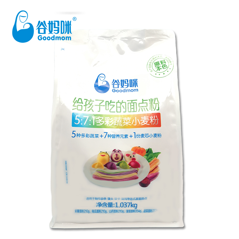 谷妈咪宝宝面粉1.037kg麦芯粉5:7:1多彩蔬菜小麦粉包子馒头粉在类目 奶粉/辅食/营养品/零食, 婴幼儿辅食, 面条中 - 来自Buy2taobao.com提供专业的淘宝代购服务
