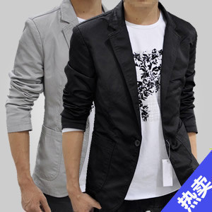  春款小西服男便西韩版男式西服修身时尚休闲西装英伦小西装潮外套