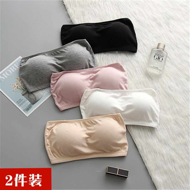 网红爆款内衣女学生无肩带裹胸女抹胸防走光聚拢带胸垫一体式文胸在类目 女士内衣/男士内衣/家居服, 抹胸中 - 来自Buy2taobao.com提供专业的淘宝代购服务