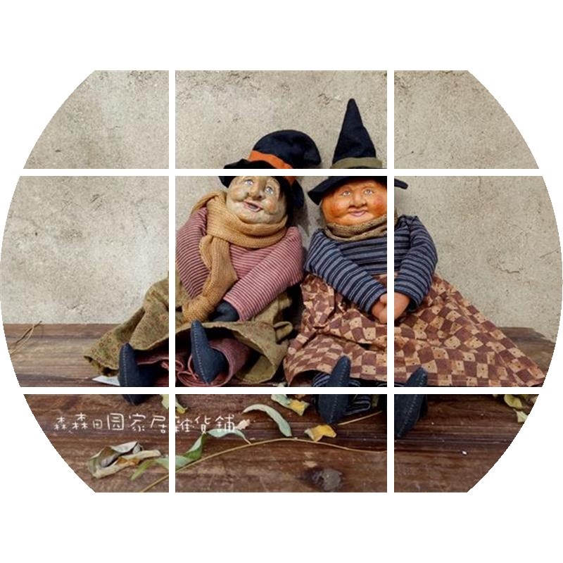 Cloth hand Witch Pumpkin Head Pumpkin people Halloween Antique a doll Decoration festival gift giftin the Home accessories , Creative Jewelry , Witch Fabric category - from Buy2taobao.com to provide professional Taobao agent buy service
