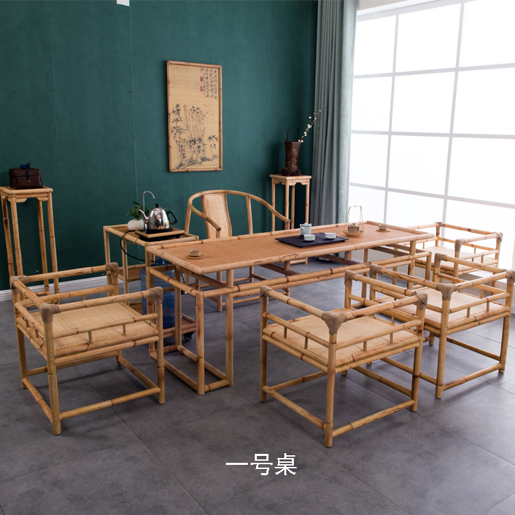 中式竹藤功夫茶几创意茶艺桌茶桌椅组合仿古茶台简约泡茶桌子包邮|ruв категории жилой мебели, несколько видов, чайный столик - от Buy2taobao.com для оказания профессиональной услуги покупки агента Taobao