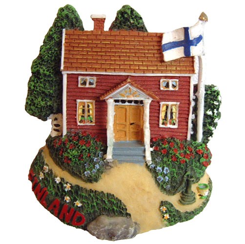 预订 瑞典代购特色纪念品 冰箱贴 芬兰红房子 -