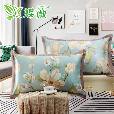 夏天凉席枕套冰丝枕头套 夏季凉爽竹藤枕席成人单人枕芯套一对拍2