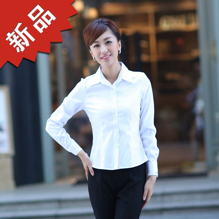 KTV会所收银员衣服 <em>女式</em>衬衫长袖 超市营业员