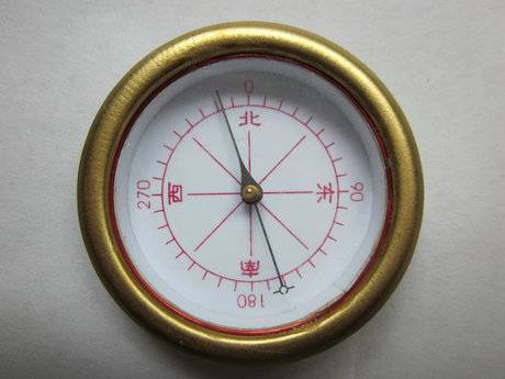 高精度风水罗盘十字线标东西南北天池崇道堂通