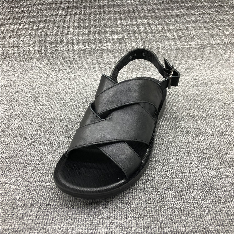 2019新春品牌斷碼清倉工廠直銷男涼鞋漏趾兩穿平底舒適真皮男鞋在類目 流行男鞋, 涼鞋中 - 來自Buy2taobao.com提供專業的淘寶代購服務
