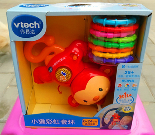 VTech偉易達小猴彩虹圈疊疊樂疊套玩具6-36個月 幼兒園早教玩具在類目 玩具/童車/益智/積木/模型, 串珠/拼圖/配對/拆裝/敲打玩具, 疊疊圈/疊套玩具中 - 來自Buy2taobao.com提供專業的淘寶代購服務