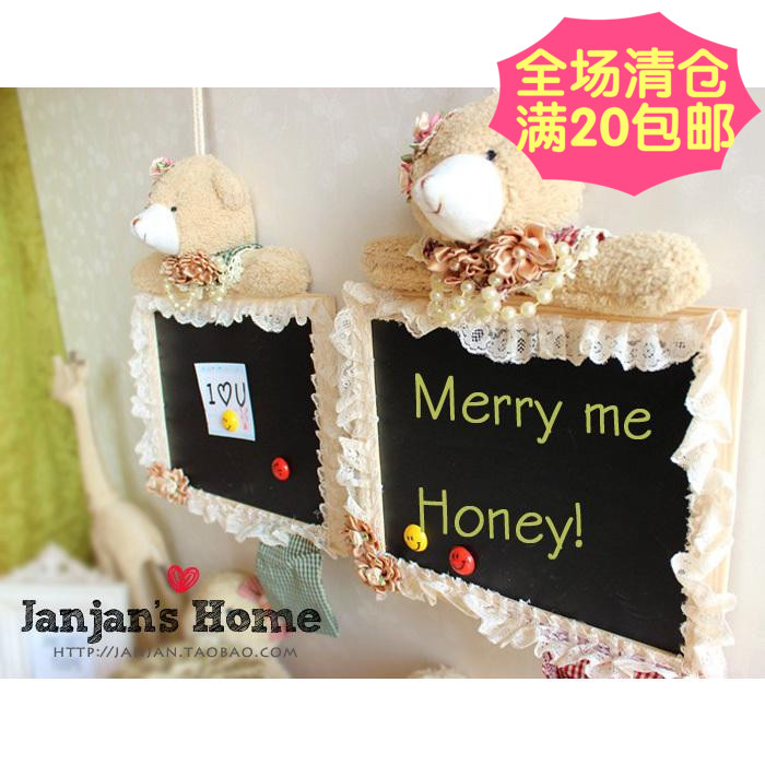 Anne Bear Wooden message board\Small blackboard hanging Hanging type Children's drawing board Shop listing\Welcome to Brandin the Home Daily , Writing board category - from Buy2taobao.com to provide professional Taobao agent buy service