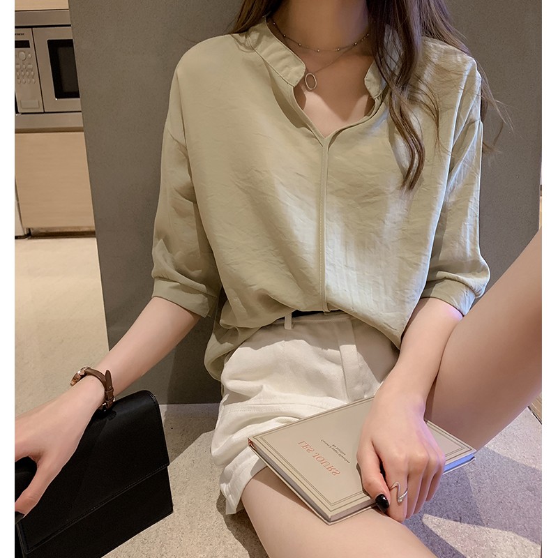 fat mm summer new pattern fashion temperament Women's wear Chiffon shirt Sense of design A small minority jacket Easy Short sleeved Base coatin the Women's clothing/Boutique , Large size women category - from Buy2taobao.com to provide professional Taobao agent buy service