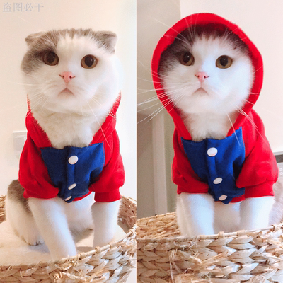 宠物猫咪衣服泰迪小鹿犬小猫英短幼猫加菲猫圣诞猫猫的秋冬装