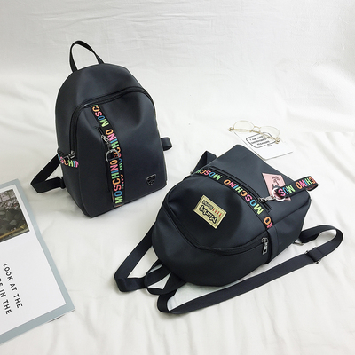 双肩包女韩版潮牛津布时尚百搭学院风帆布休闲包2017新款女士背包