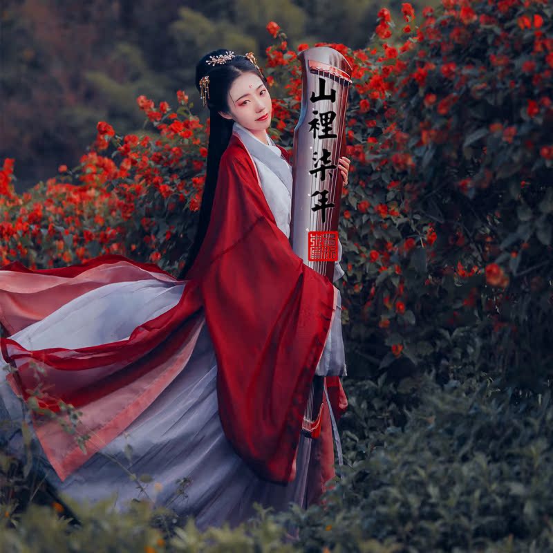 传统汉服女红色襦裙交领大袖衫魏晋风雪纺新款古装中国风学生古风在类目 女装/女士精品, 唐装/民族服装/舞台服装, 民族服装/舞台装中 - 来自Buy2taobao.com提供专业的淘宝代购服务