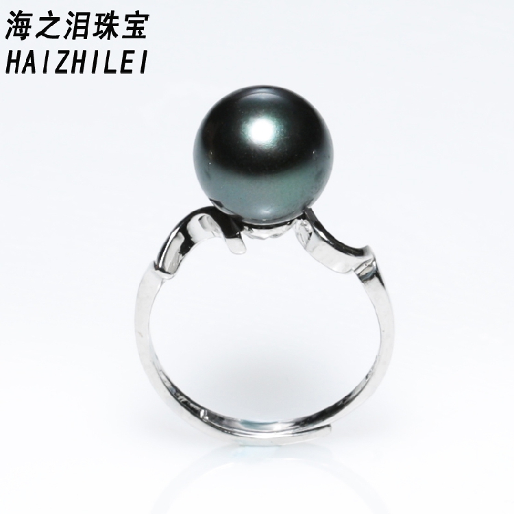 新款天然深海南洋母贝珠珍珠戒指 黑色金色正圆珍珠强光 送女友在类目 珠宝/钻石/翡翠/黄金, 天然珍珠(新), 手饰中 - 来自Buy2taobao.com提供专业的淘宝代购服务