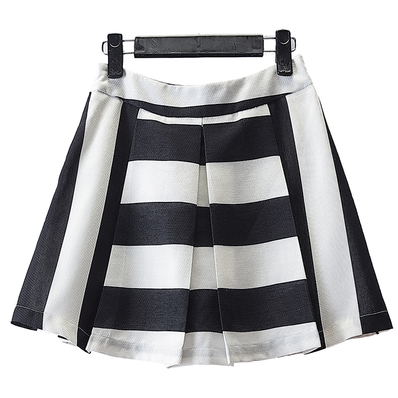 Brothers and sisters story 2019 summer new pattern special counter black and white stripe OL commute Ladies temperament Short skirt 8773in the Women's clothing/Boutique , Skirts category - from Buy2taobao.com to provide professional Taobao agent buy service