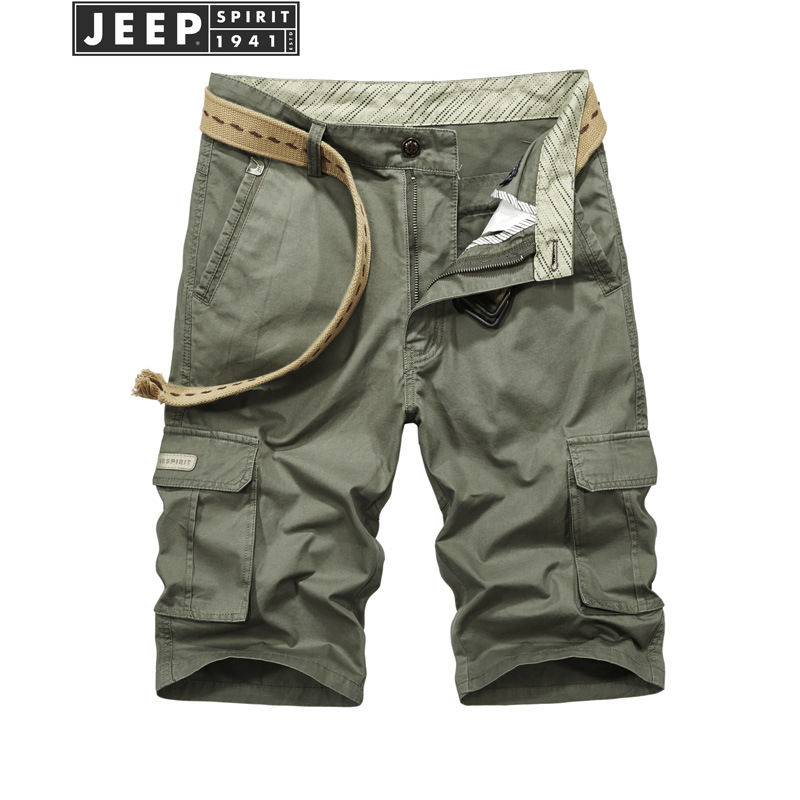 JEEP/吉普夏季男士多袋短裤五分裤棉质宽松大码男裤休闲中裤|ruв категории Мужская одежда, брюки - от Buy2taobao.com для оказания профессиональной услуги покупки агента Taobao