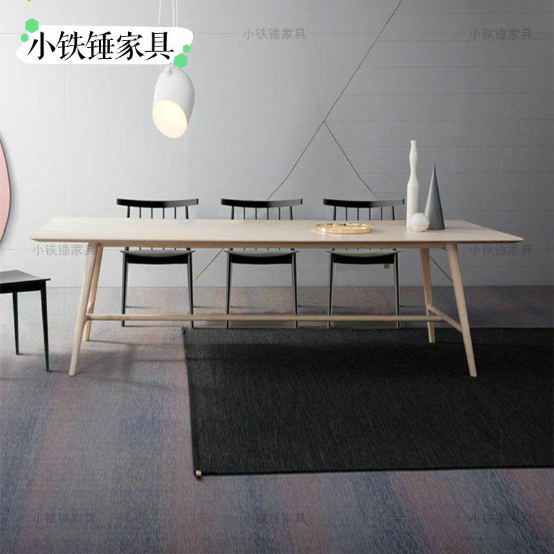 北欧设计师餐桌椅全实木组合吃饭桌家用餐厅小户型长方形简约现代|ruв категории жилой мебели, Таблица класса, обеденный стол - от Buy2taobao.com для оказания профессиональной услуги покупки агента Taobao