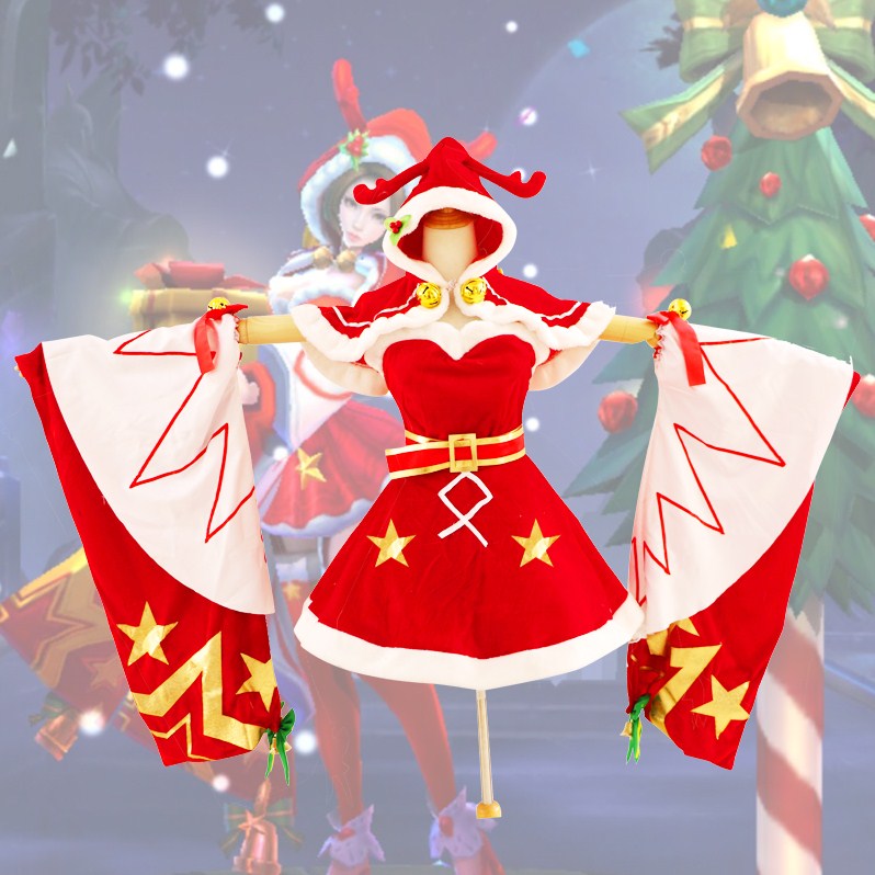 农药手游 貂蝉COS服圣诞恋歌 荣耀貂蝉皮肤情侣装cosplay|msdalam kategori mod main/animasi/Zhou Bian/cos/permainan papan, kostum cosplay/props/perkhidmatan, Wanita Cosplay - dari Buy2taobao.com untuk memberikan perkhidmatan ejen Taobao profesional membeli