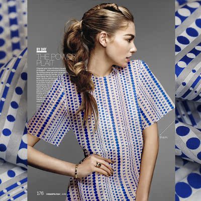 美美的圆点条纹提花欧根纱布料连衣裙上衣半截