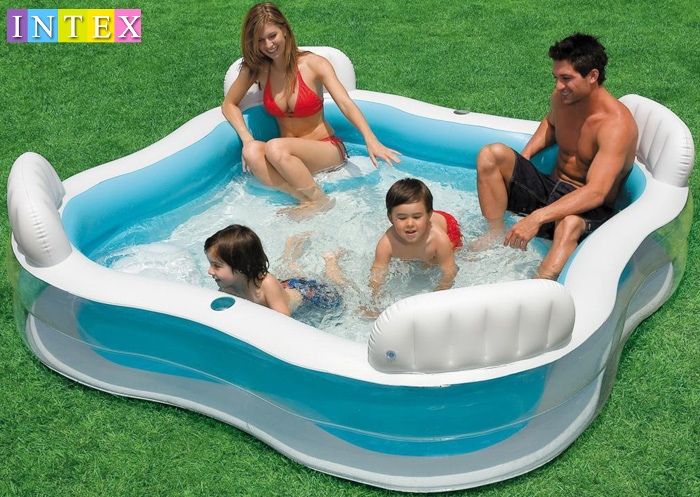 正品 INTEX 56475 四人 靠背 家庭遊泳池 充氣水池 遊泳池 水池在類目 玩具/童車/益智/積木/模型, 游泳池/戲水玩具, 游泳池中 - 來自Buy2taobao.com提供專業的淘寶代購服務
