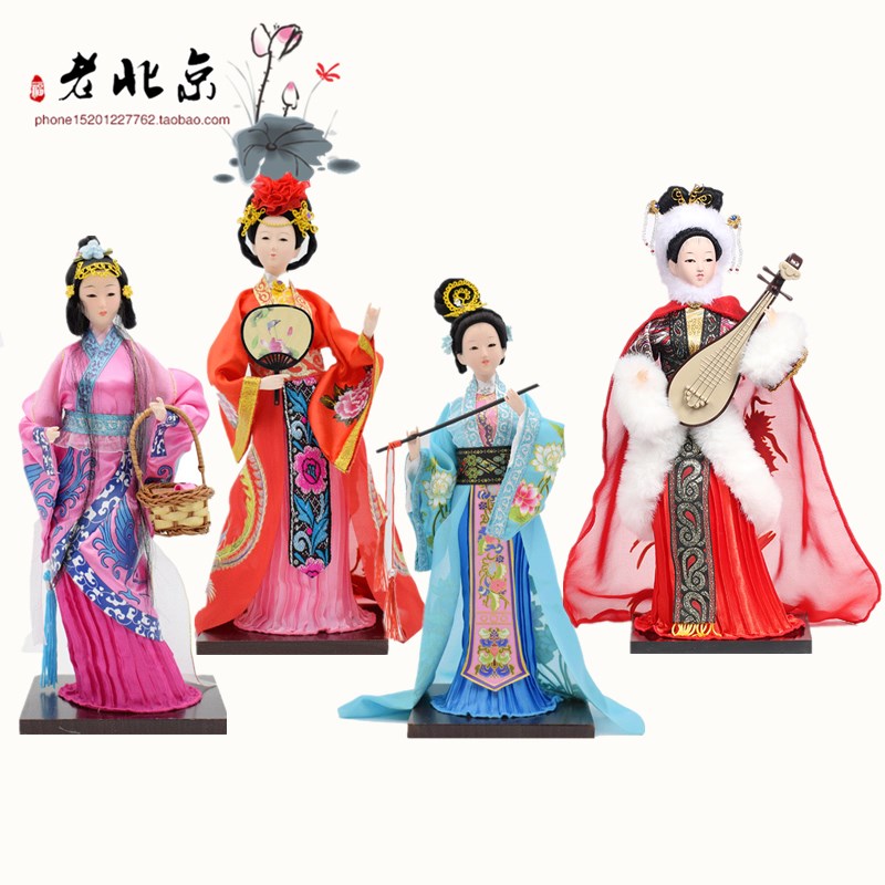 包邮 唐人坊绢人 北京绢人*四大美女娟人*出国礼品特色绢人摆件在类目 特色手工艺, 地区民间特色手工艺, 绢人中 - 来自Buy2taobao.com提供专业的淘宝代购服务