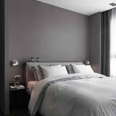 高级深灰色无纺布长纤维壁纸纯色素色现代北欧风格日式墙纸