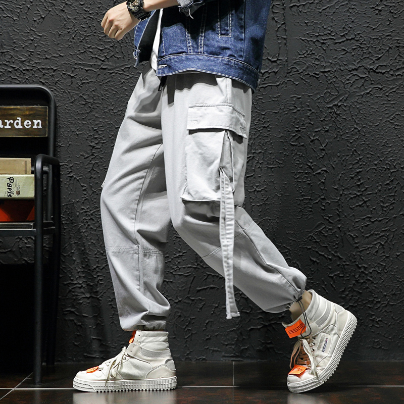 The fat Multiple pockets student Drawstring Ribbon leisure time trousers Large Chaopai work clothes Feet winter solar systemin the Men's clothing, Casual pants category - from Buy2taobao.com to provide professional Taobao agent buy service