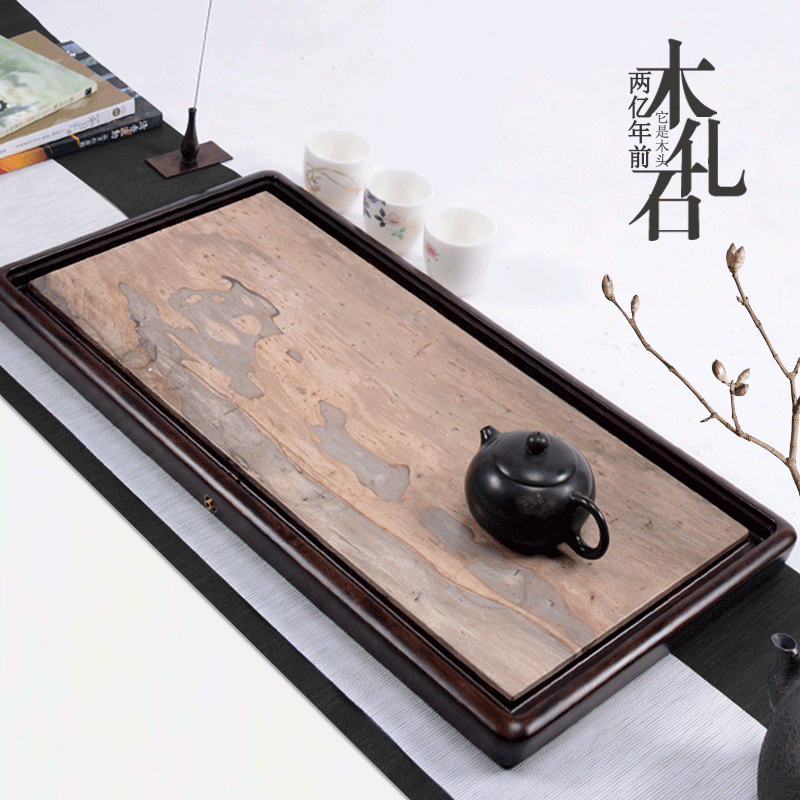 小茶盘家用实木石黑檀木日式龟寿堂木化石茶海排水功夫简约茶具在类目 餐饮具, 茶具, 茶盘中 - 来自Buy2taobao.com提供专业的淘宝代购服务