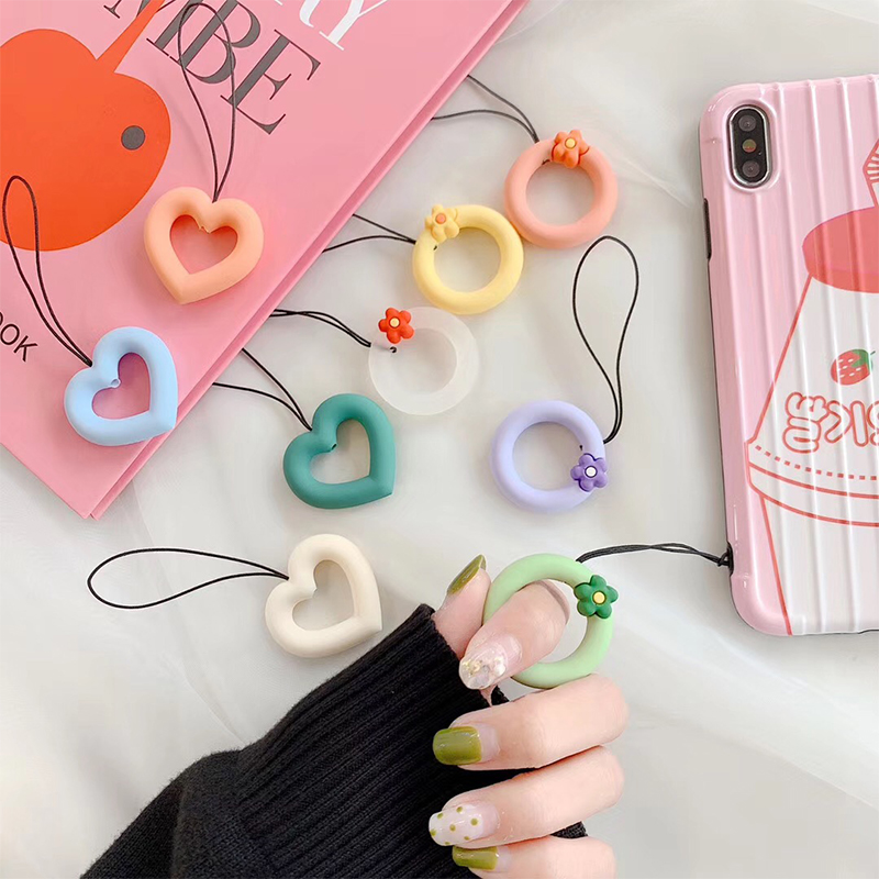 ins Flower love silica gel Ring Mobile phone shell Ring buckle Lanyard have cash less than that is registered in the accountsin the 3C Digital Accessories, Cell Phone Accessories , Phone Accessories , Mobile phone pendant/Mobile phone chain category - from Buy2taobao.com to provide professional Taobao agent buy service