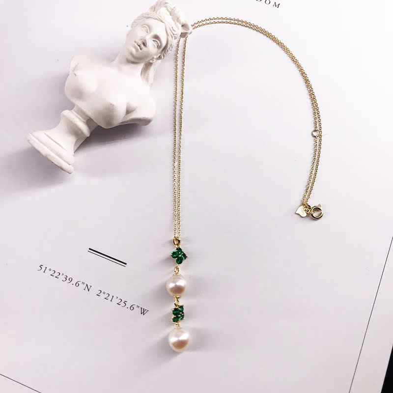 CUUDBAY Color diamond Pearl Necklace DXX8284022in the Accessories/Fashion Jewelry, Necklace category - from Buy2taobao.com to provide professional Taobao agent buy service