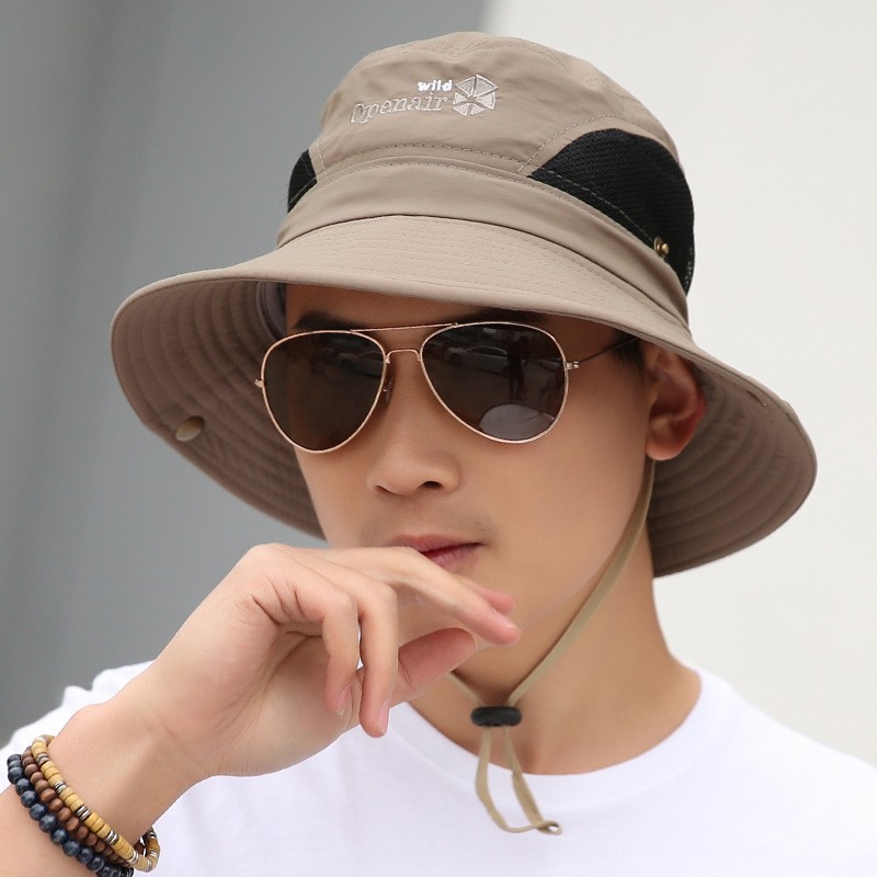 夏天遮陽男士戶外帽盆帽漁夫帽子女太陽帽大沿防曬釣魚用品登山帽在類目 戶外/登山/野營/旅行用品, 垂釣裝備, 釣魚帽中 - 來自Buy2taobao.com提供專業的淘寶代購服務
