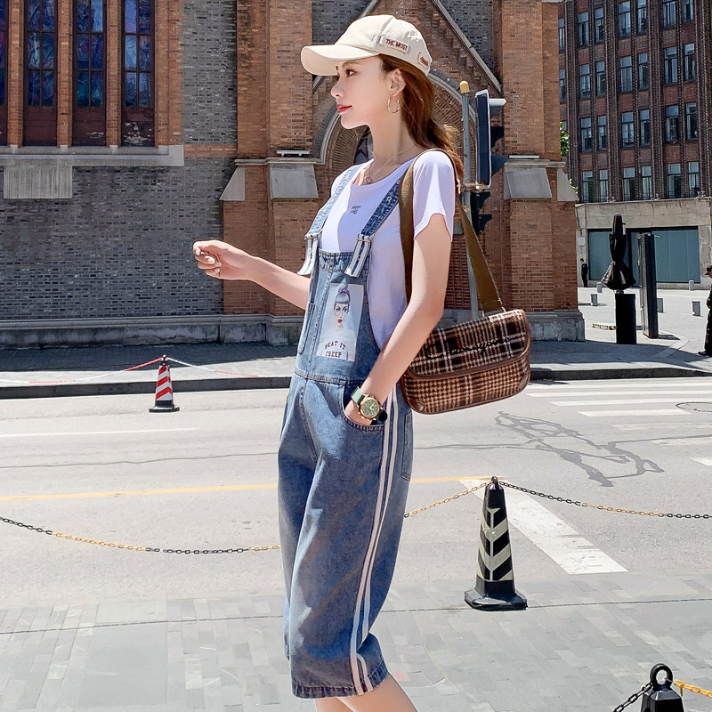 Denim overalls 2019 summer new pattern By age Straight student Little Versatile leisure time Jumpsuitsin the Women's clothing/Boutique , Jeans category - from Buy2taobao.com to provide professional Taobao agent buy service