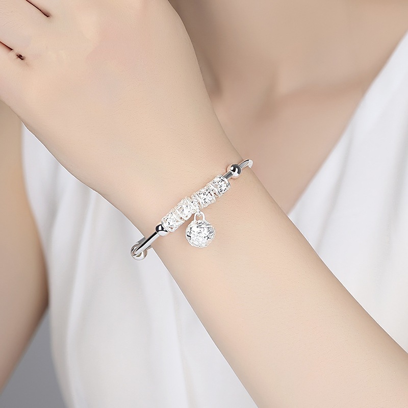 Palace bell Bracelet 9999 Foot Silver Sterling Silver Jewelry Cold Antiquity Sen family Korean Edition Simplicity personality Small bellin the Accessories/Fashion Jewelry, Bracelet category - from Buy2taobao.com to provide professional Taobao agent buy service