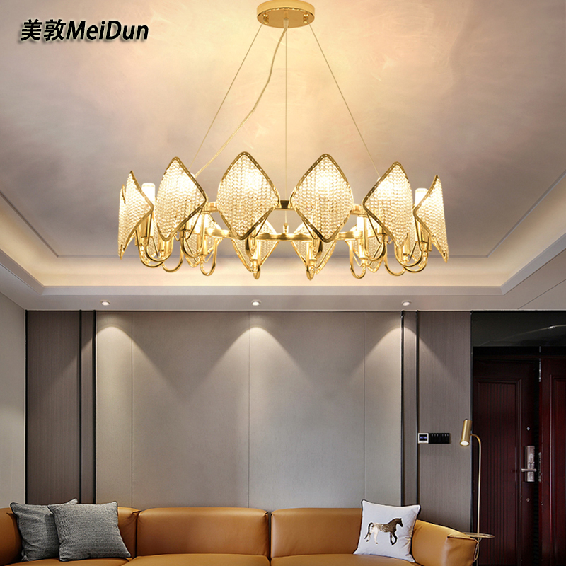Postmodern Crystal chandeliers Living room lights villa Northern Europe designer Simplicity Restaurant Bedroom lights Decorative lightingin the Decoration main material , Lamps , Chandelier category - from Buy2taobao.com to provide professional Taobao agent buy service