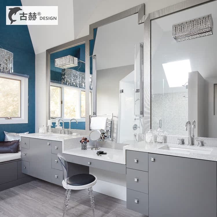 grey Paint The big house Marble Double basin Wash one's face Vanity cabinet Wash station dresser Bathroom cabinet customizedin the Decoration main material , Toiletries , Bathroom Furniture , Bathroom cabinet portfolio category - from Buy2taobao.com to provide professional Taobao agent buy service