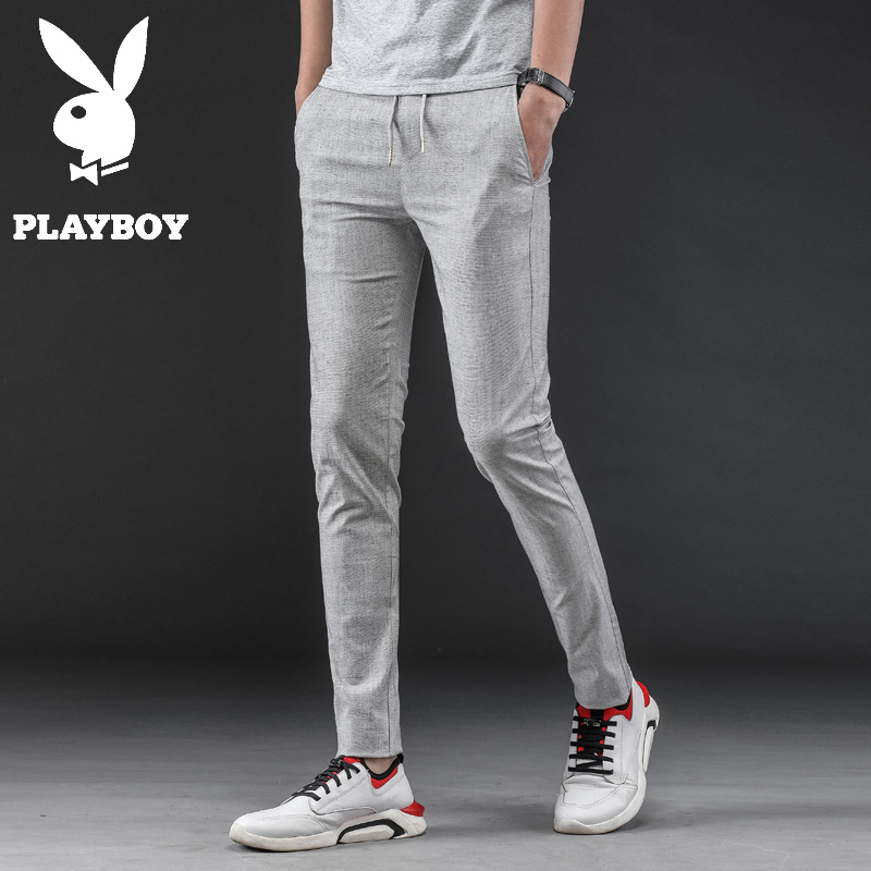 Dandy trousers Icy Flax Elastic Casual pants Middle-aged and young refreshing ventilation summer Thin section trousersin the Men's clothing, Casual pants category - from Buy2taobao.com to provide professional Taobao agent buy service